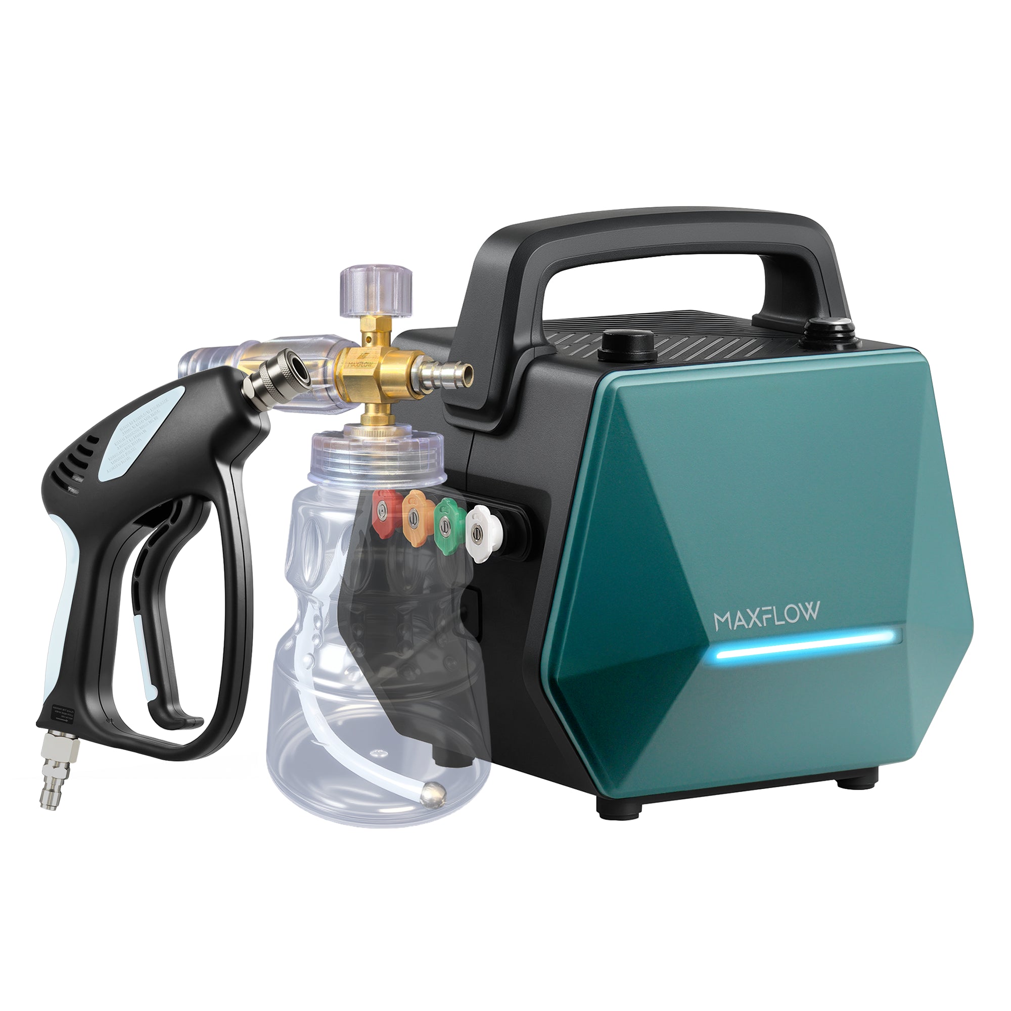 MX3 - Bare Unit, Professional Foam Cannon & Short Spray Gun Bundle